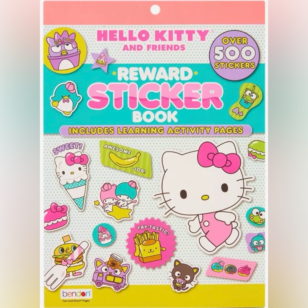 Hello Kitty Pink & Teal Reward Sticker Book